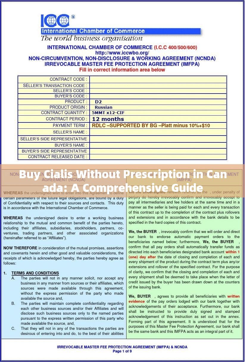 Buy Cialis Without Prescription in Canada: A Comprehensive Guide