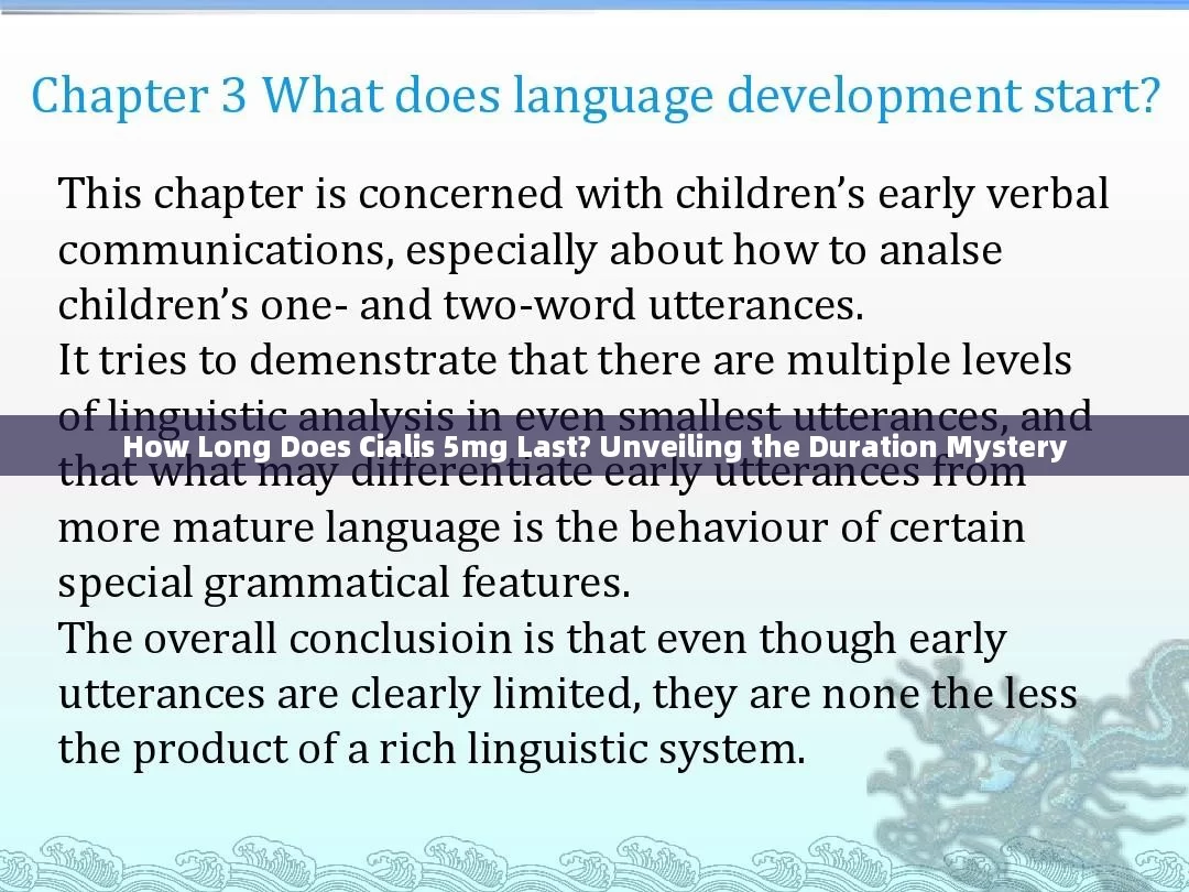 How Long Does Cialis 5mg Last? Unveiling the Duration Mystery