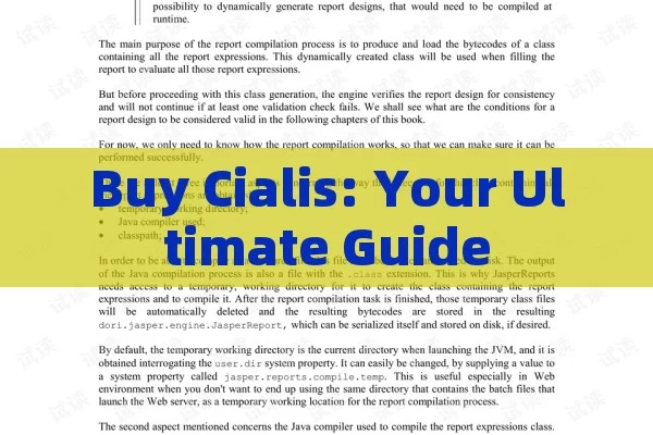 Buy Cialis: Your Ultimate Guide