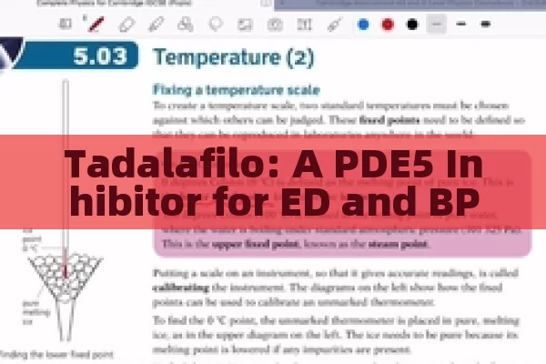 Tadalafil: a PDE5 inhibitor for ED and BPH Treatment