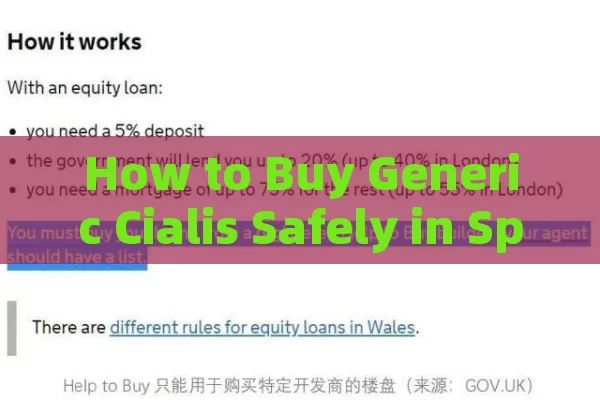 How to Buy Generic Cialis Safely in Spain