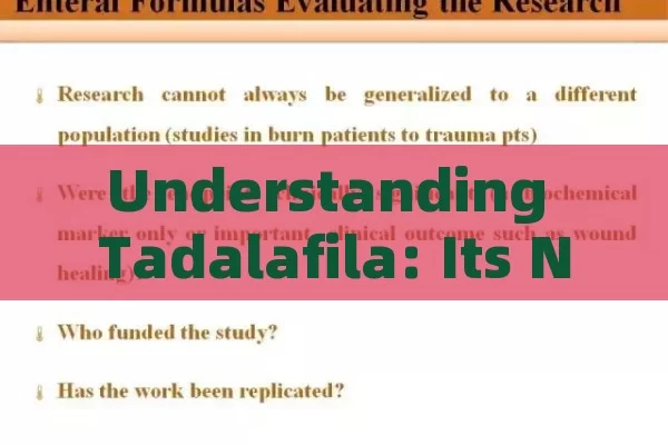 Understanding Tadalafila: Its Nature, Function, and Application